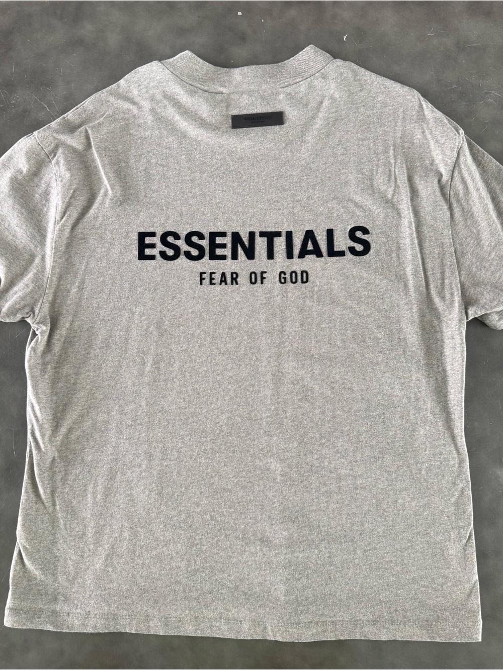 Fear of God ESSENTIALS Men's Grey/Oatmeal T-Shirt